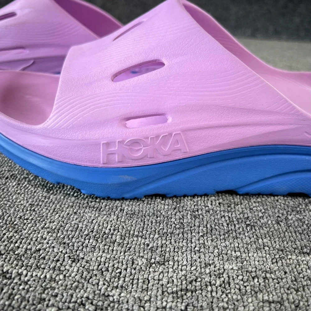 HOKA ORA Recovery Slide 3 Sandals Mens 13 Purple Blue Cushioned Slip On